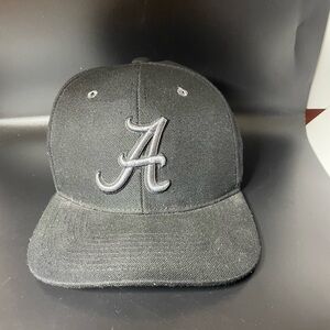 Alabama Crimson Tide Hat Black Snapback Cap Embroidered A Logo Adjustable